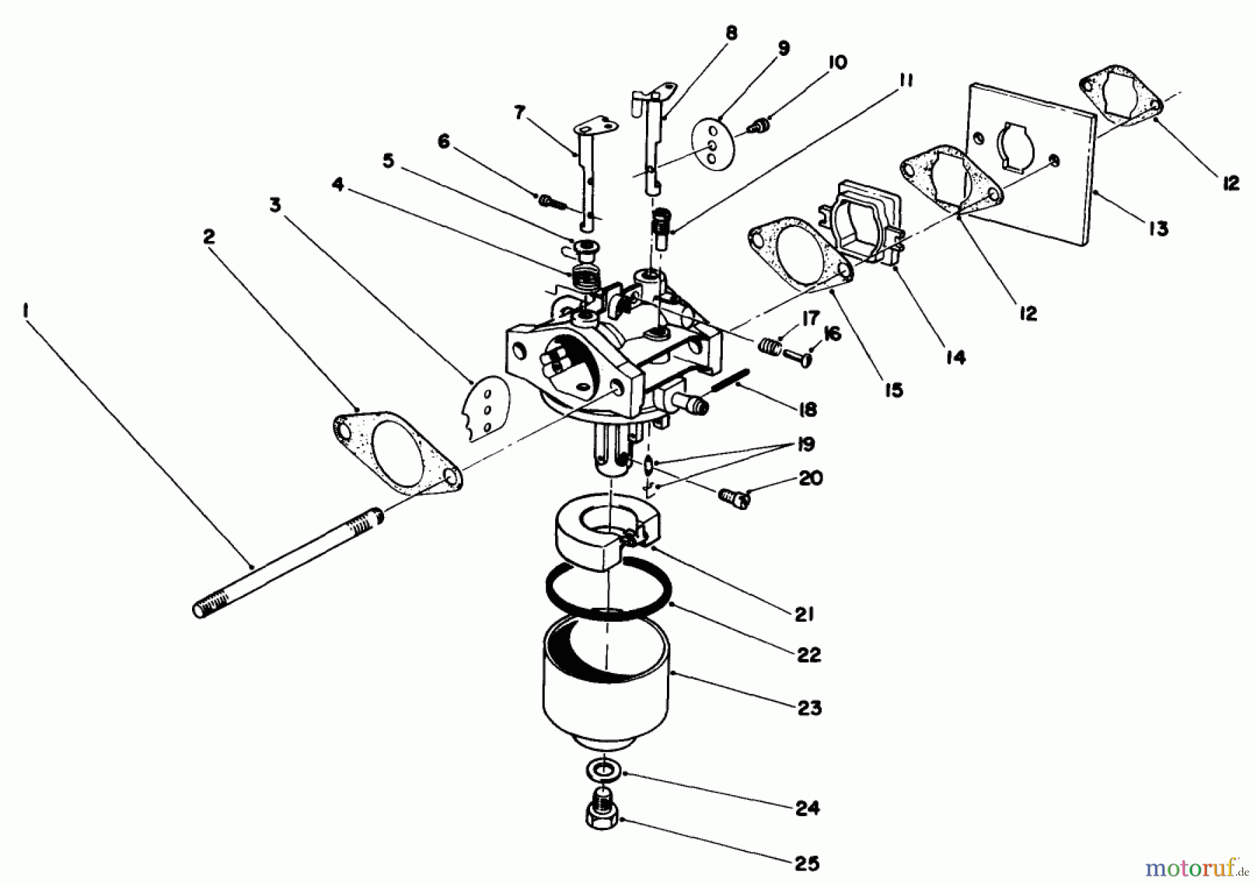  Toro Neu Mowers, Walk-Behind Seite 2 22025C - Toro Lawnmower, 1988 (8000001-8999999) ENGINE ASSEMBLY MODEL NO. 47PH7 #3