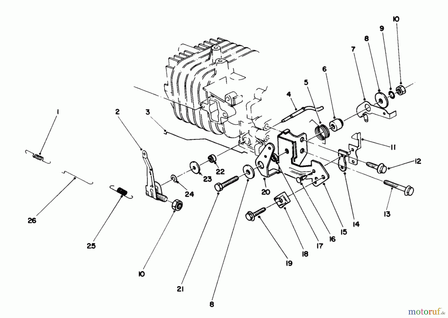  Toro Neu Mowers, Walk-Behind Seite 2 22025C - Toro Lawnmower, 1988 (8000001-8999999) ENGINE ASSEMBLY MODEL NO. 47PH7 #4