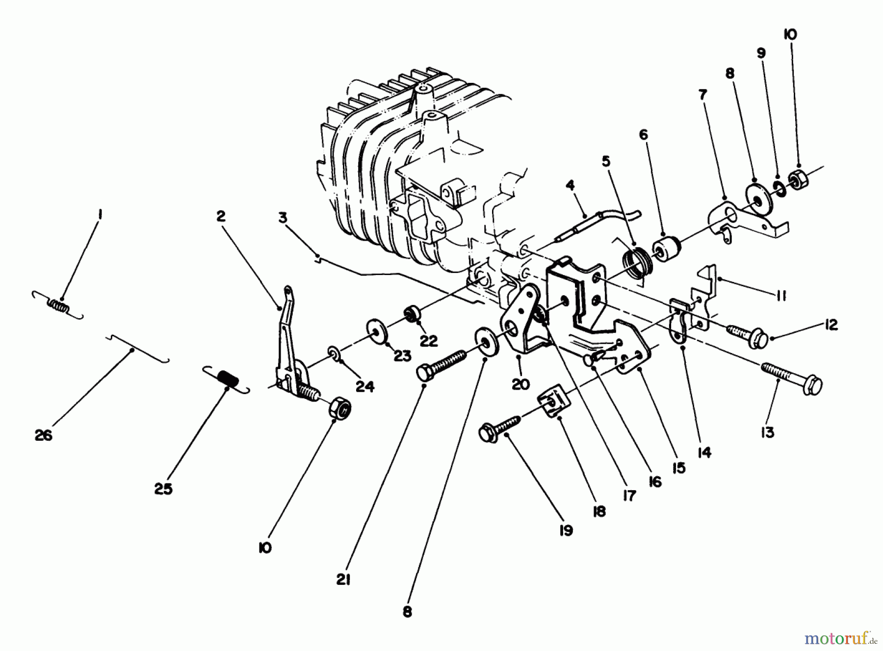 Toro Neu Mowers, Walk-Behind Seite 2 22025C - Toro Lawnmower, 1989 (9000001-9999999) ENGINE ASSEMBLY MODEL NO. 47PJ8 #4