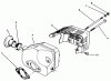 Toro 22026 - Side Discharge Mower, 1995 (5900001-5999999) Listas de piezas de repuesto y dibujos MUFFLER ASSEMBLY (MODEL NO. 47PR4-3)