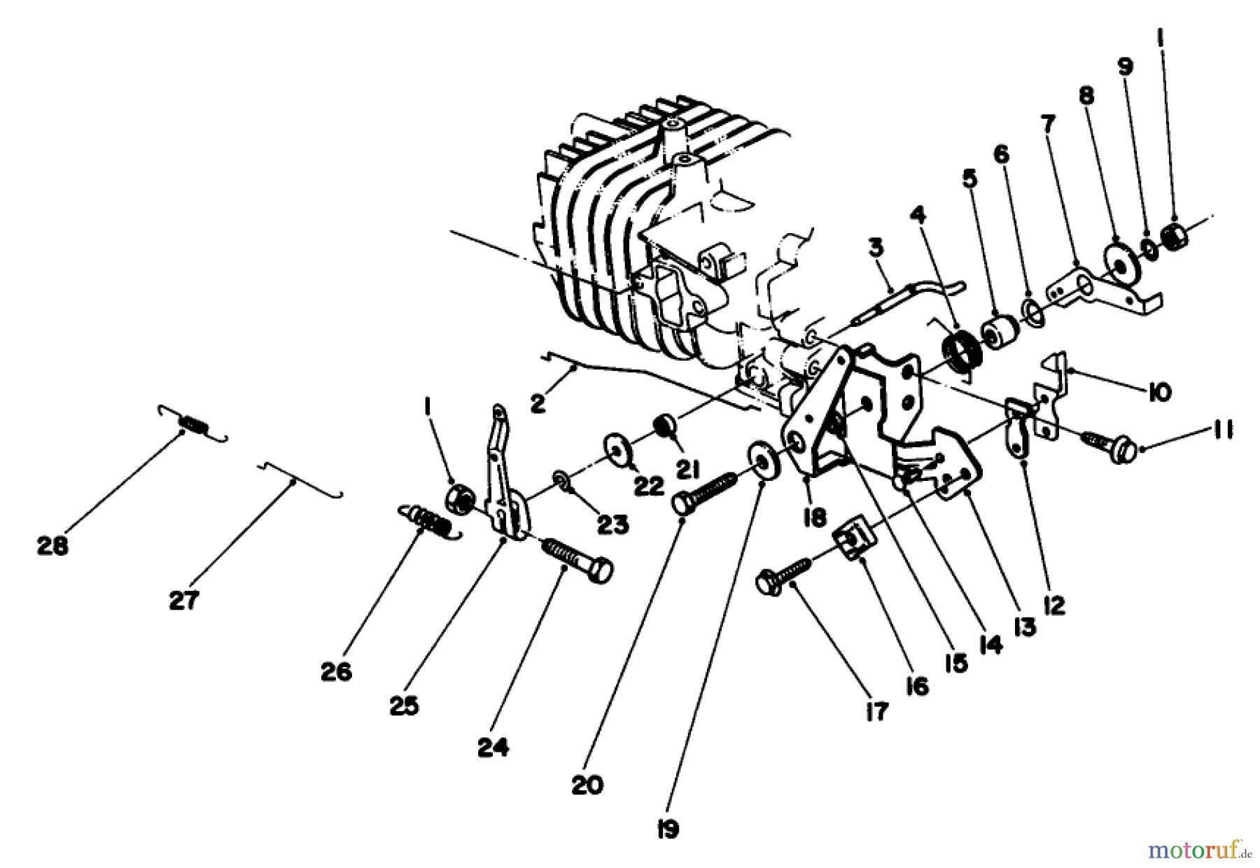 Toro Neu Mowers, Walk-Behind Seite 2 22035 - Toro Lawnmower, 1985 (5000001-5999999) GOVERNOR ASSEMBLY