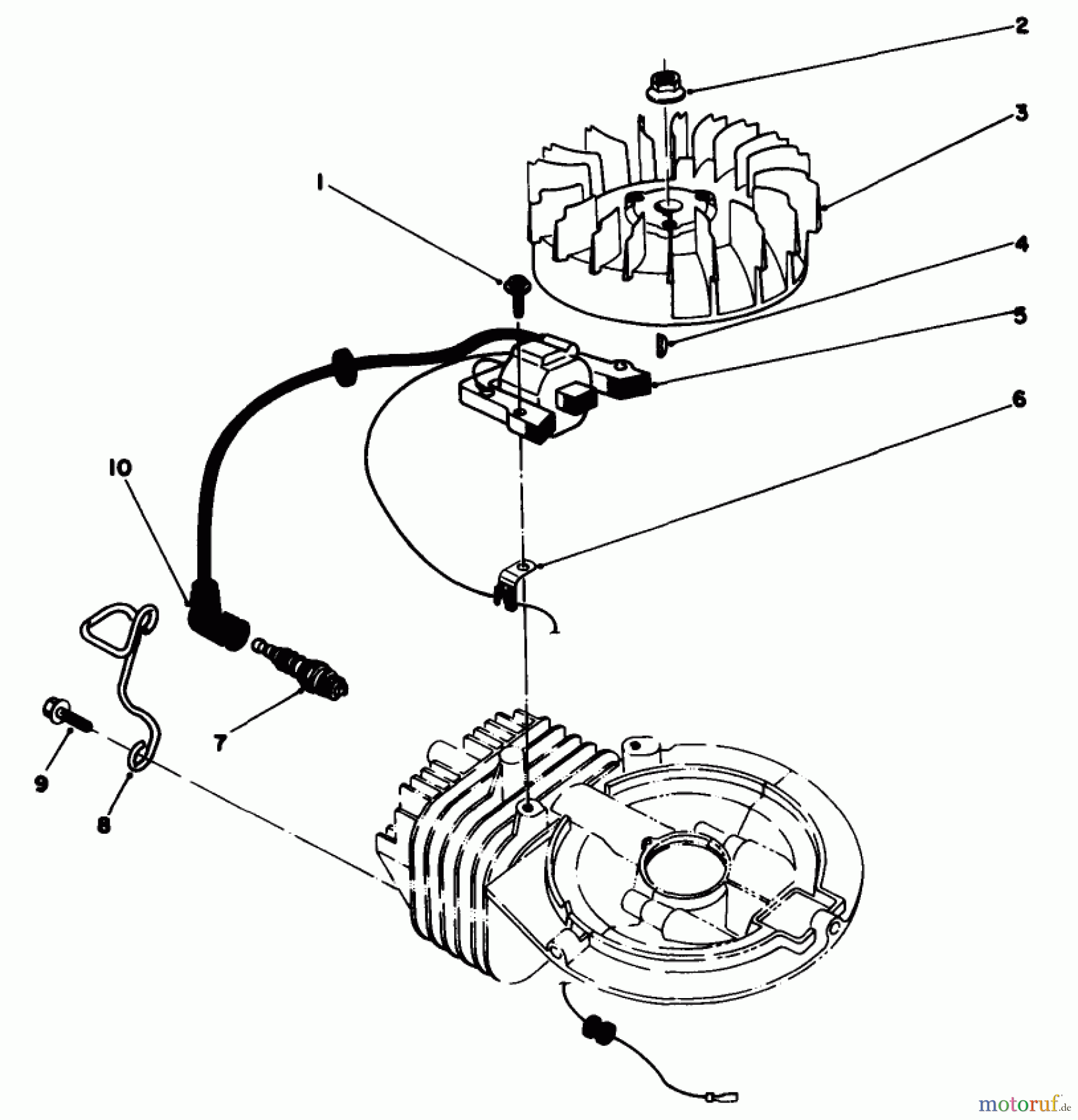  Toro Neu Mowers, Walk-Behind Seite 2 22035 - Toro Lawnmower, 1988 (8002990-8999999) ENGINE ASSEMBLY MODEL NO. 47PH7 #2