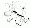 Toro 22030 - Lawnmower, 1988 (8000001-8999999) Ersatzteile GAS TANK ASSEMBLY