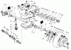 Toro 22030 - Lawnmower, 1989 (9000001-9999999) Ersatzteile GEAR CASE ASSEMBLY (MODEL 22035)