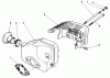 Toro 22030 - Lawnmower, 1990 (0000001-0999999) Ersatzteile MUFFLER ASSEMBLY (MODEL NO. 47PK9-3)