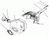 Toro 22031 - ProLine 21" Recycler Lawnmower, 1995 (5900001-5999999) Ersatzteile MUFFLER ASSEMBLY (MODEL NO. 47PR4-3)