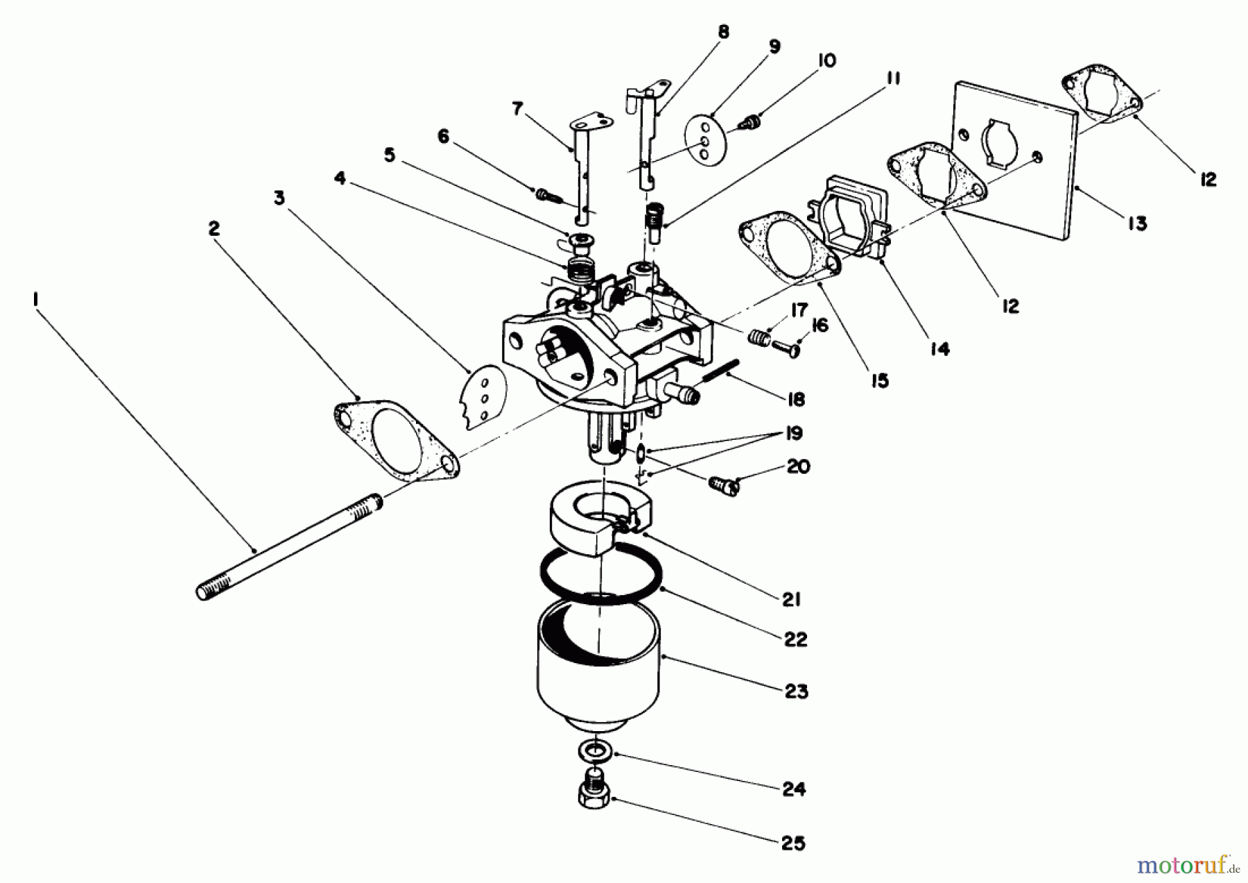  Toro Neu Mowers, Walk-Behind Seite 2 22035 - Toro Lawnmower, 1988 (8000001-8002989) ENGINE ASSEMBLY MODEL NO. 47PH7 #3