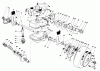 Toro 22035C - Lawnmower, 1988 (8000001-8999999) Pièces détachées GEAR CASE ASSEMBLY