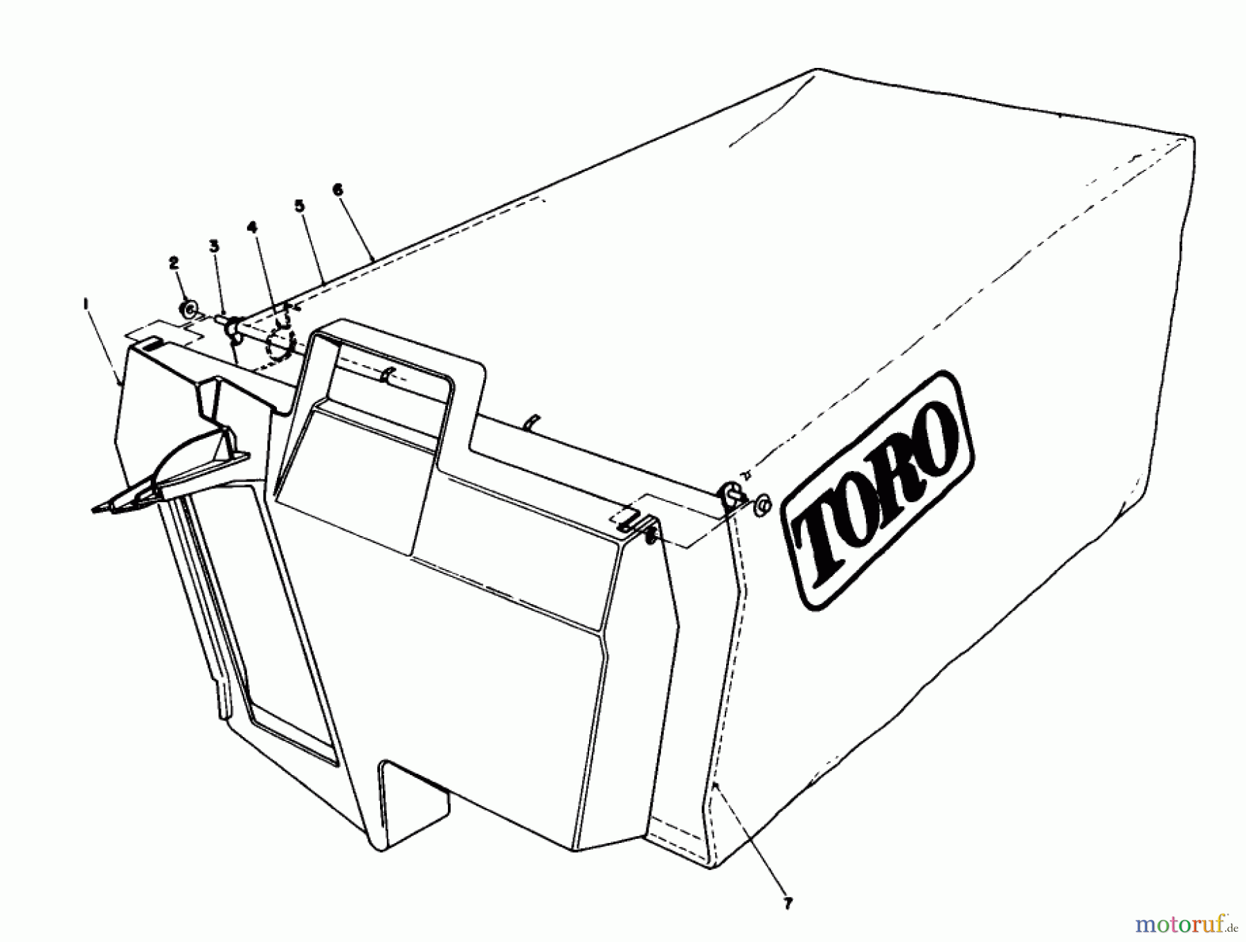  Toro Neu Mowers, Walk-Behind Seite 2 22035C - Toro Lawnmower, 1989 (9000001-9999999) GRASS BAG ASSEMBLY NO. 11-5609