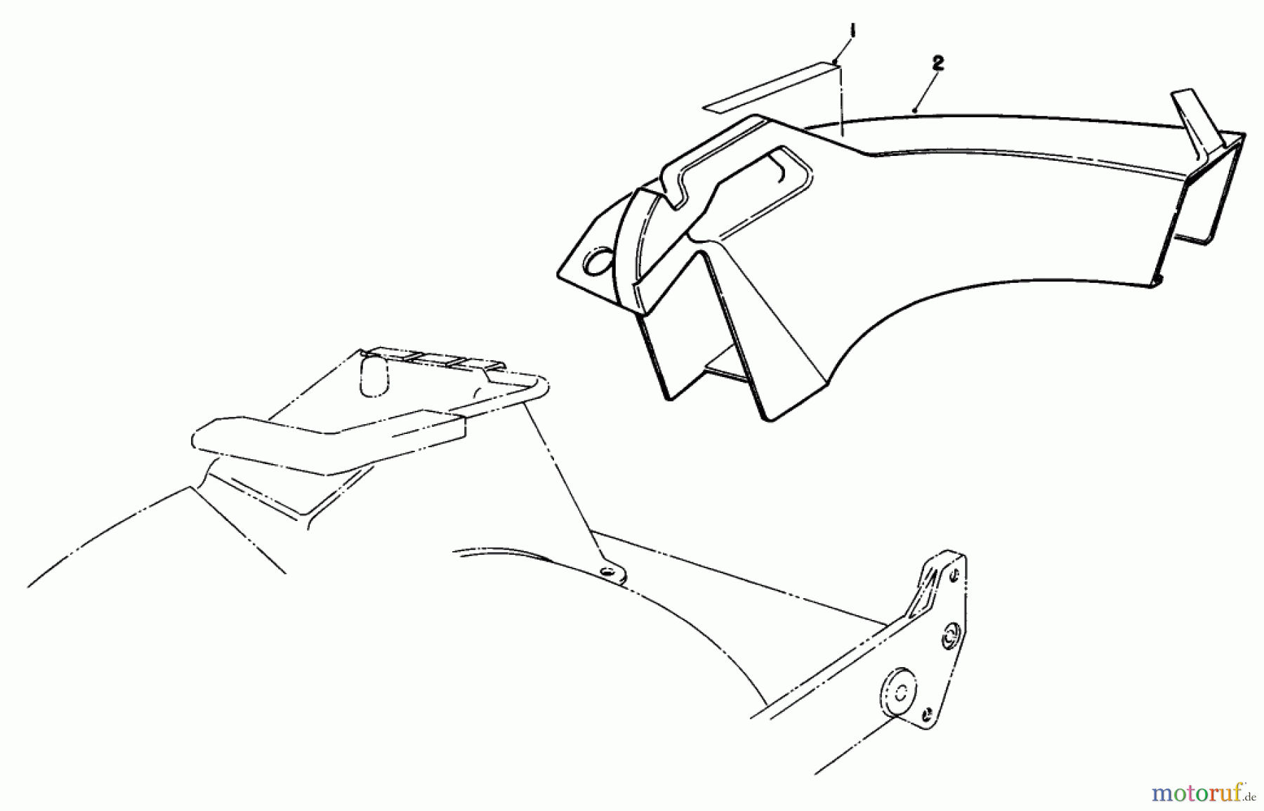 Toro Neu Mowers, Walk-Behind Seite 2 22036 - Toro Lawnmower, 1991 (1000001-1999999) SIDE DISCHARGE CHUTE MODEL NO. 59110 (OPTIONAL)