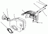 Toro 22037BC - Lawnmower, 1995 (5900001-5999999) Ersatzteile MUFFLER ASSEMBLY (MODEL NO. 47PR4-3)
