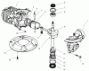 Toro 22043 - Lawnmower, 1996 (6900001-6999999) Ersatzteile CRANKSHAFT ASSEMBLY (MODEL NO. 47PS5-3)(SERIAL NO. 6900001-7901902)(MODEL NO. 47PT7-3)(SERIAL NO. 7901903 & UP)