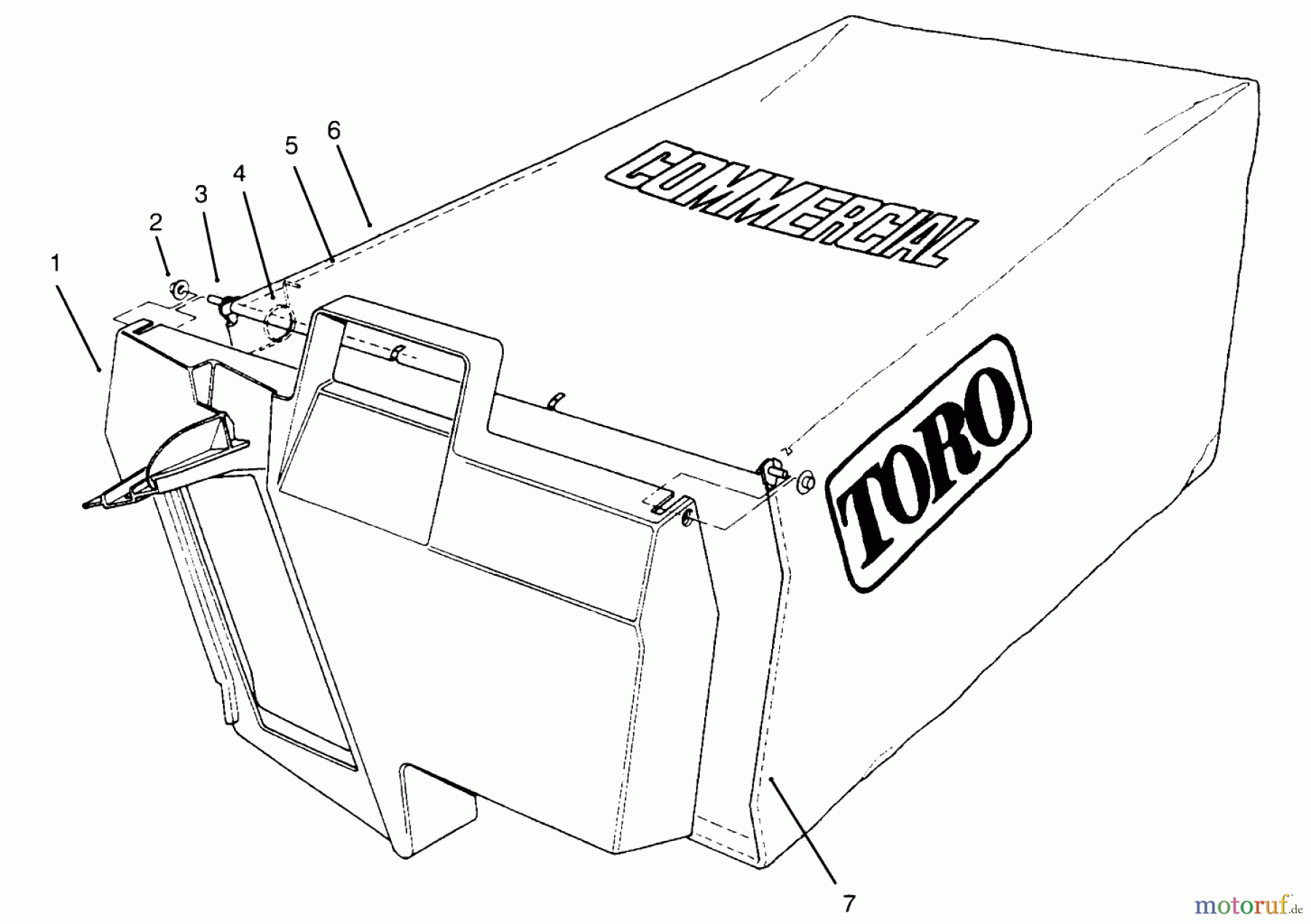  Toro Neu Mowers, Walk-Behind Seite 2 22044BC - Toro Lawnmower, 1995 (5900001-5999999) GRASS BAG ASSEMBLY NO. 11-5609