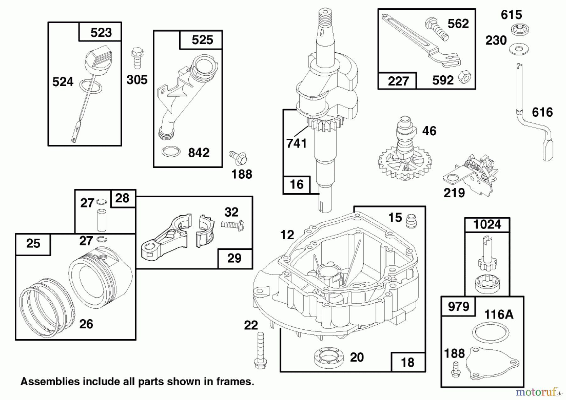  Toro Neu Mowers, Walk-Behind Seite 2 22140 - Toro Recycler Mower, 1997 (790000001-799999999) ENGINE GTS 150 #2