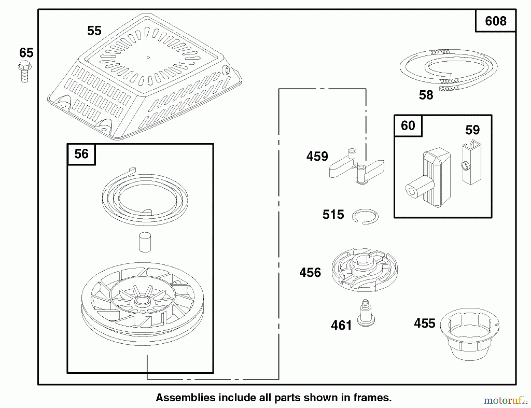 Toro Neu Mowers, Walk-Behind Seite 2 22140 - Toro Recycler Mower, 1997 (790000001-799999999) ENGINE GTS 150 #5