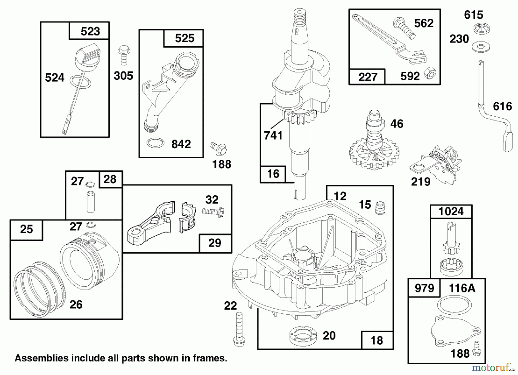  Toro Neu Mowers, Walk-Behind Seite 2 22142 - Toro Lawnmower, 1997 (7900001-7999999) ENGINE GTS 150 #1
