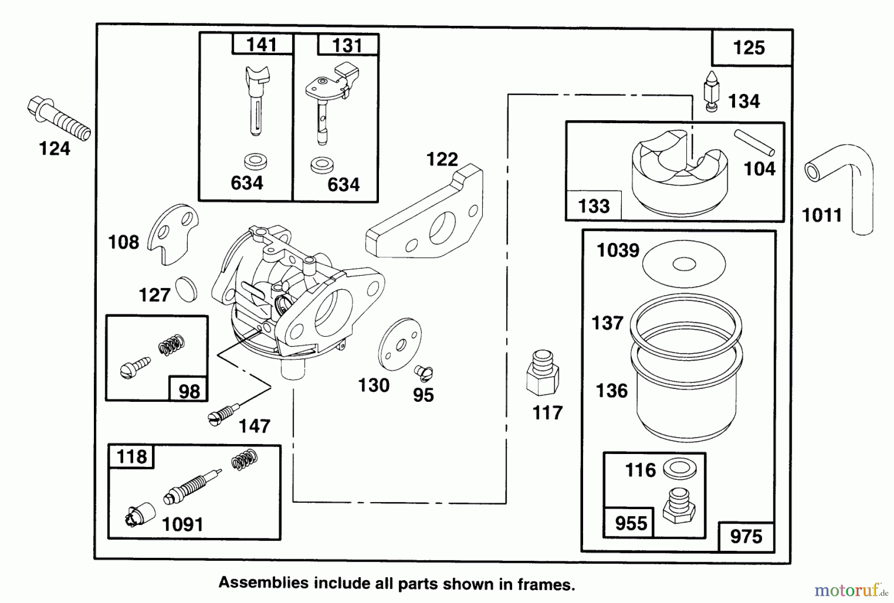  Toro Neu Mowers, Walk-Behind Seite 2 22150 - Toro Lawnmower, 1996 (6900001-6999999) ENGINE GTS 150 #3