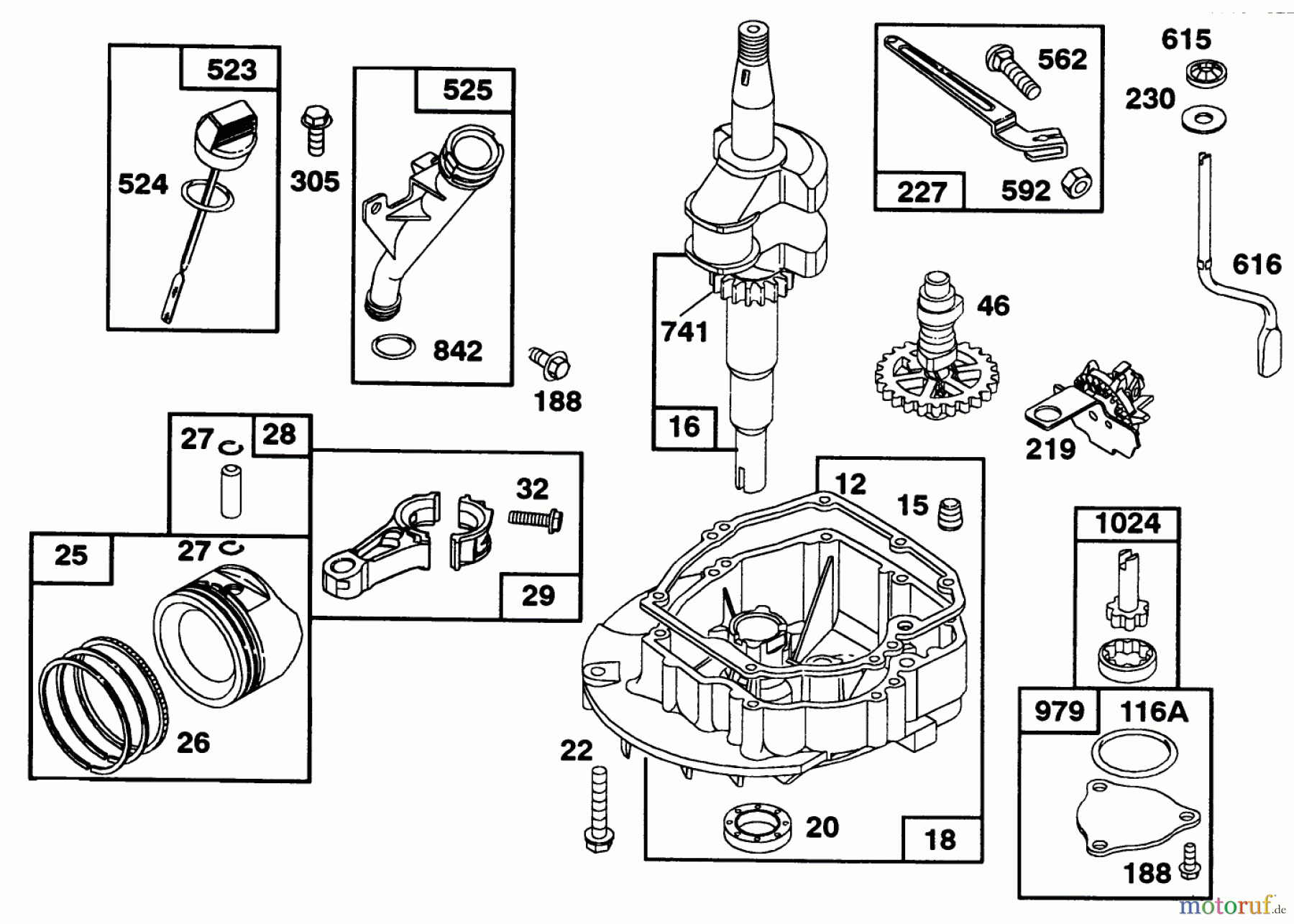  Toro Neu Mowers, Walk-Behind Seite 2 22151 - Toro Lawnmower, 1992 (2000001-2999999) ENGINE GTS 150 77-9140 #2
