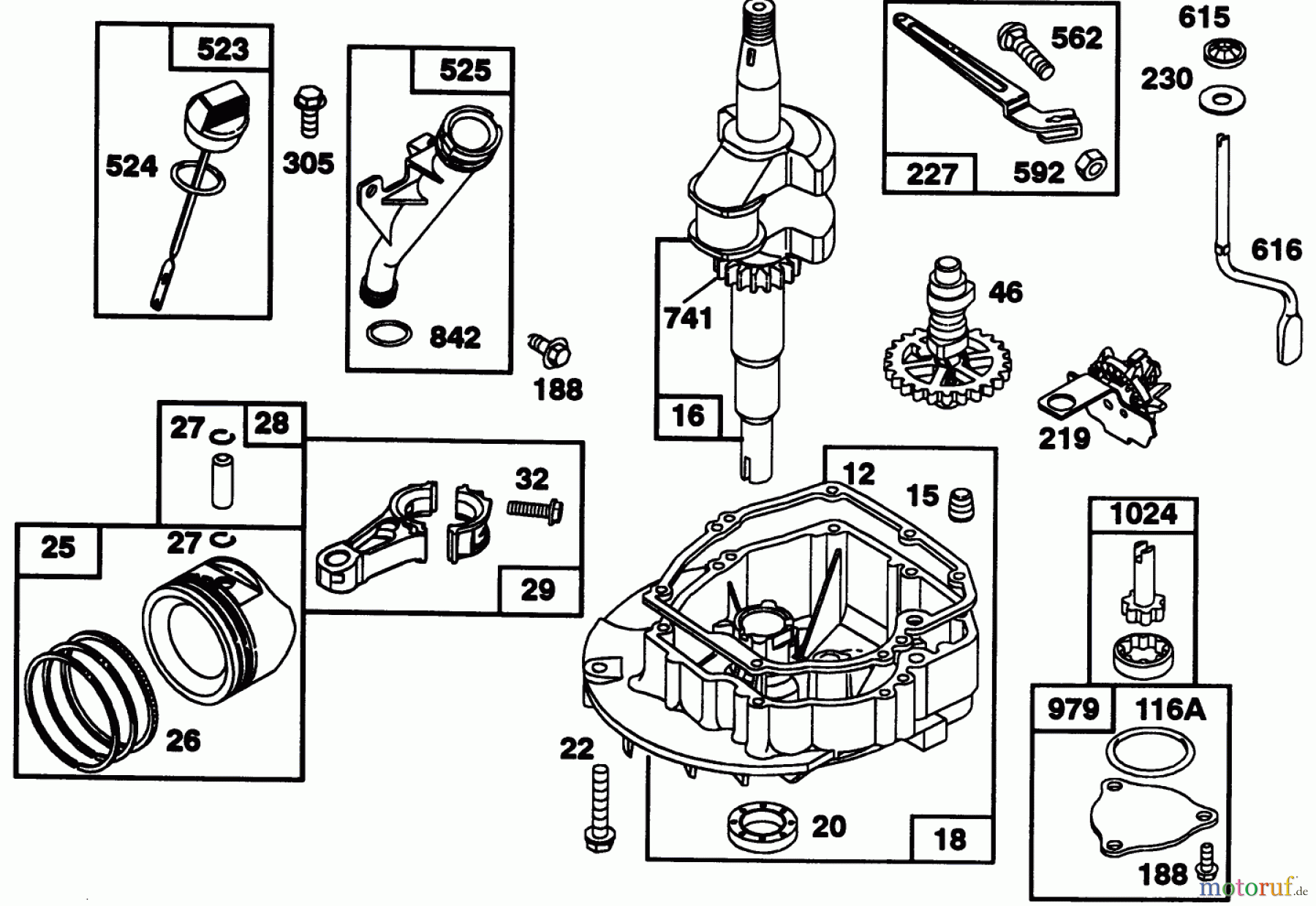  Toro Neu Mowers, Walk-Behind Seite 2 22151 - Toro Lawnmower, 1993 (3900001-3900855) ENGINE GTS 150 77-9140 #2