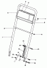 Toro 22151 - Lawnmower, 1993 (3900001-3900855) Ersatzteile HANDLE ASSEMBLY