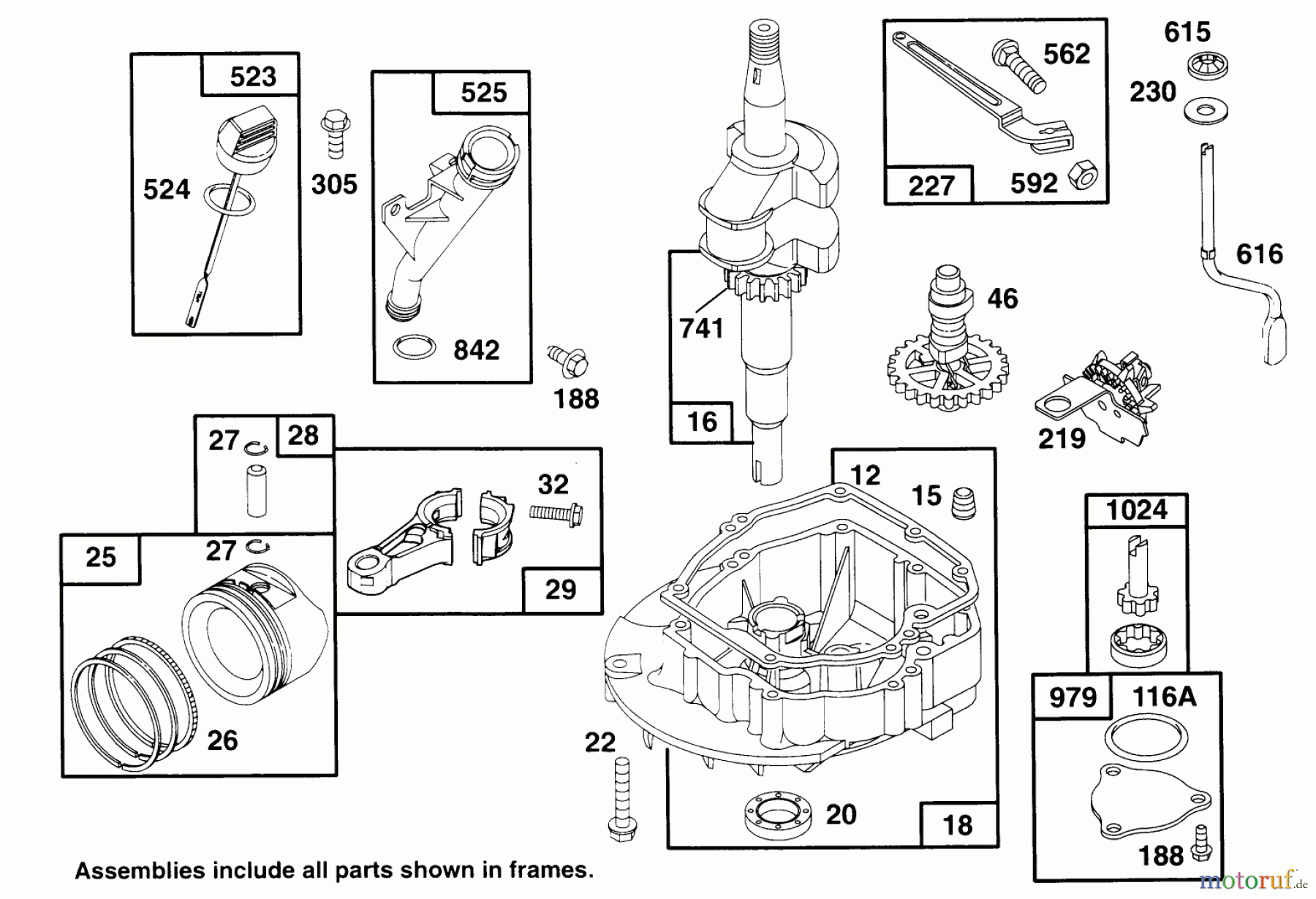  Toro Neu Mowers, Walk-Behind Seite 2 22151 - Toro Lawnmower, 1996 (6900001-6999999) ENGINE GTS 150 #2