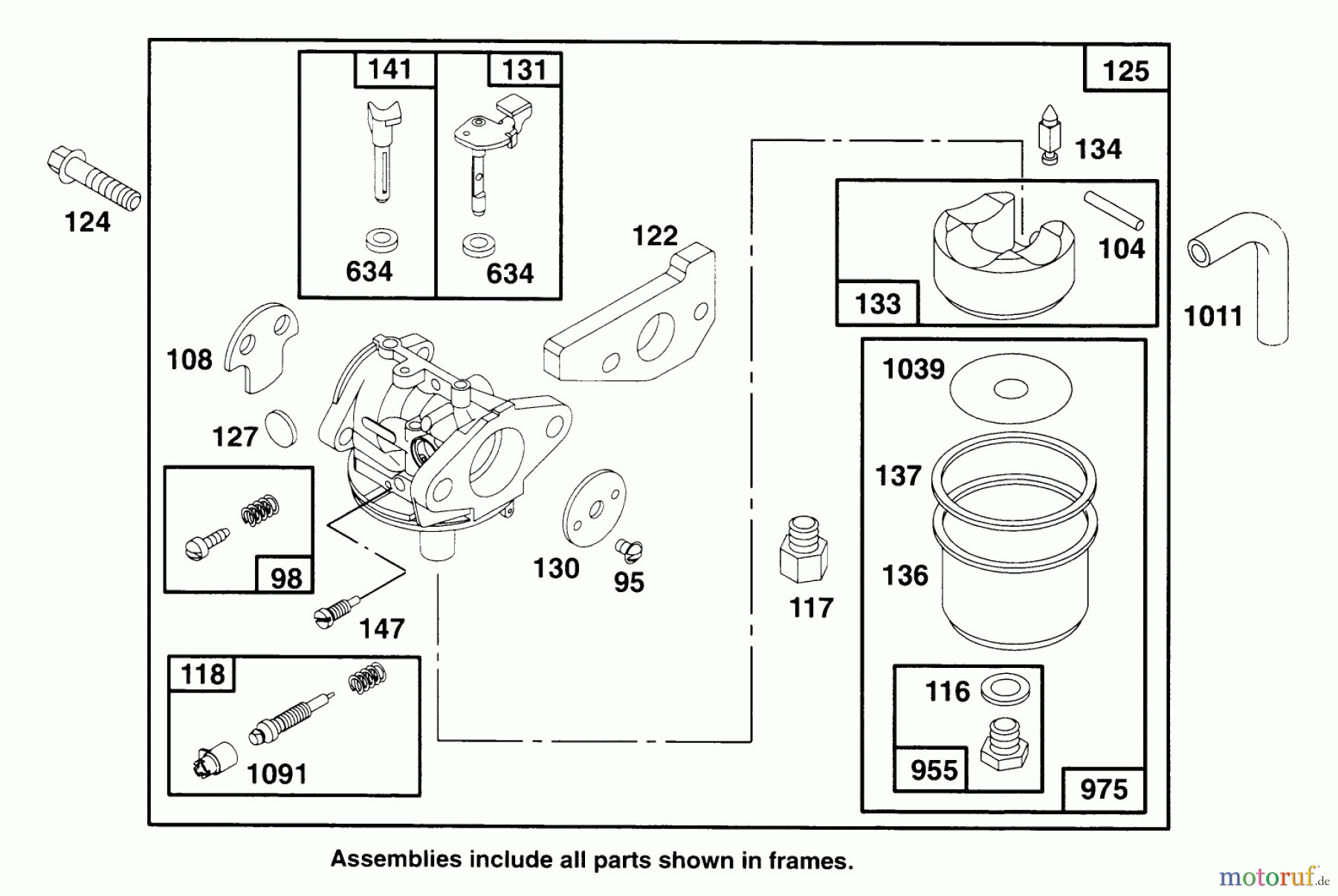  Toro Neu Mowers, Walk-Behind Seite 2 22151 - Toro Lawnmower, 1996 (6900001-6999999) ENGINE GTS 150 #3