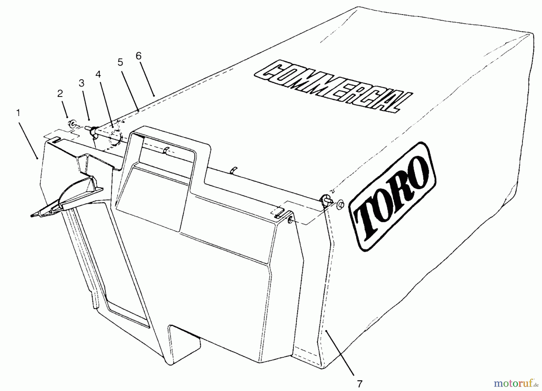  Toro Neu Mowers, Walk-Behind Seite 2 22153BC - Toro Lawnmower, 1995 (5900001-5999999) GRASS BAG ASSEMBLY NO. 11-5609