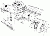 Toro 22154B - Lawnmower, 1996 (6900001-6999999) Ersatzteile GEAR CASE ASSEMBLY