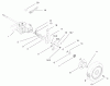 Toro 22162 - Recycler Mower, 2000 (200000001-200999999) Ersatzteile GEAR CASE & REAR WHEEL ASSEMBLY