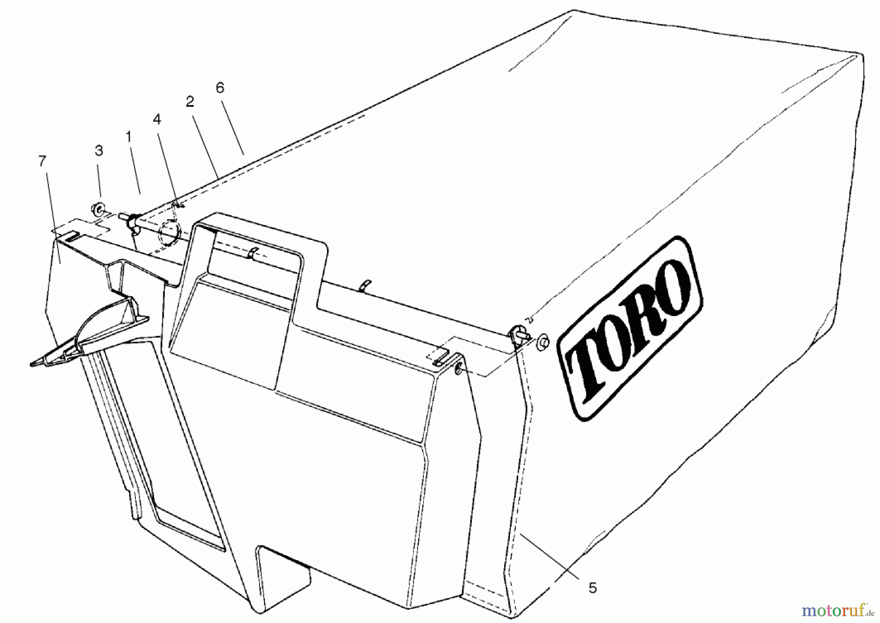  Toro Neu Mowers, Walk-Behind Seite 2 22170 - Toro Recycler Mower, 2001 (210000001-210999999) BAGGING ASSEMBLY NO. 99-2535