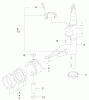 Toro 22171 - Recycler Mower, 2001 (210000001-210999999) Ersatzteile PISTON AND CRANKSHAFT ASSEMBLY
