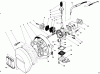 Toro 30941 - 41cc Back Pack Blower, 1990 (0000001-0999999) Listas de piezas de repuesto y dibujos CARBURETOR & AIR CLEANER ASSEMBLY