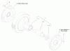 Toro 22177 - 21" Heavy-Duty Recycler/Rear Bagger Lawnmower, 2004 (240000001-240999999) Ersatzteile FRONT AND REAR WHEEL ASSEMBLY