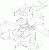 Toro 22188 - 21" Heavy-Duty Recycler/Rear Bagger Lawn Mower, 2010 (310000001-310999999) Ersatzteile HOUSING, CHUTE AND WHEEL ASSEMBLY