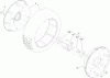 Toro 22198 - 21" Heavy-Duty Recycler/Rear Bagger Lawn Mower, 2012 (SN 312000001-312999999) Ersatzteile REAR WHEEL AND TIRE ASSEMBLY NO. 121-1379