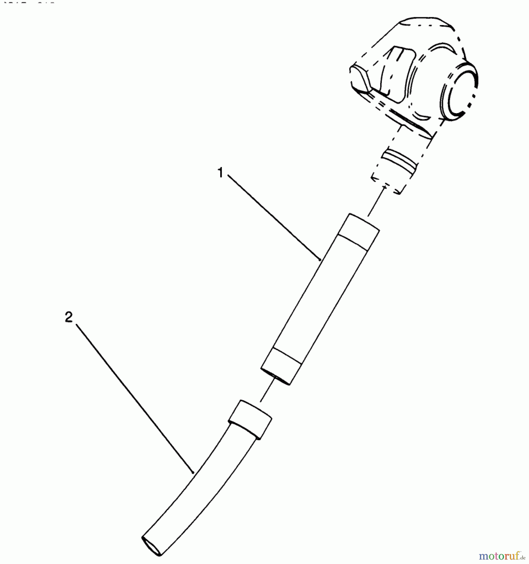 Toro Neu Blowers/Vacuums/Chippers/Shredders 51537 (600) - Toro 600 Air Rake, 1993 (39015000-39999999) TUBE ASSEMBLY