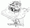 Toro 22621 - Lawnmower, 1987 (7000001-7999999) Ersatzteile ENGINE ASSEMBLY (MODEL NO. 22525)