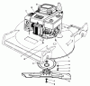 Toro 22525 - Lawnmower, 1988 (8000001-8999999) Ersatzteile ENGINE ASSEMBLY