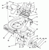 Toro 22581 - Lawnmower, 1991 (1000001-1999999) Ersatzteile HOUSING & WHEEL ASSEMBLY