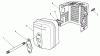 Toro 22622 - Lawnmower, 1992 (2000001-2999999) Ersatzteile MUFFLER ASSEMBLY (ENGINE MODEL NO. VML0-4)