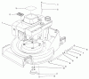 Toro 22623 - Lawnmower, 1987 (7000001-7999999) Ersatzteile ENGINE ASSEMBLY #1