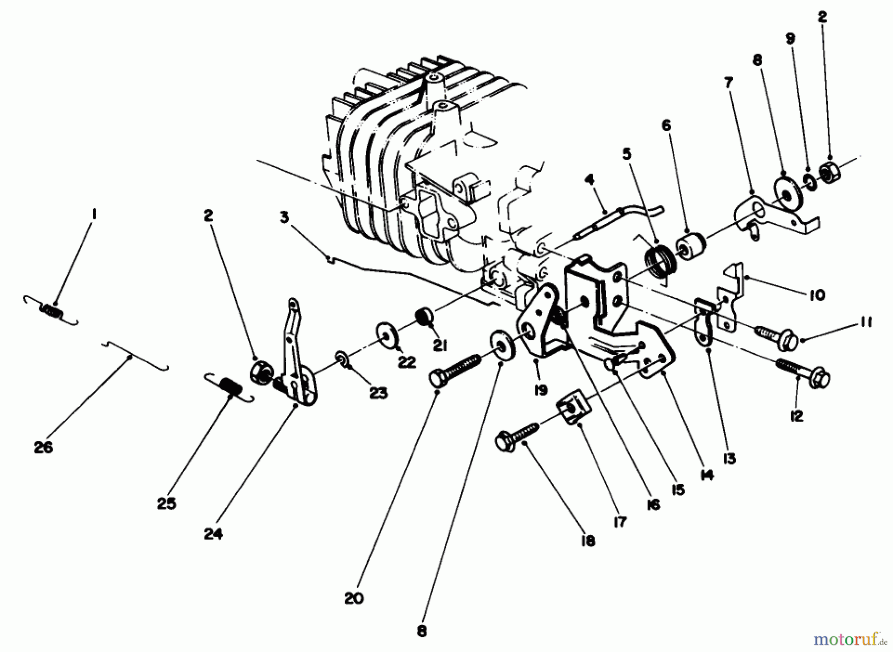  Toro Neu Mowers, Walk-Behind Seite 2 22680C - Toro Lawnmower, 1988 (8000001-8999999) ENGINE ASSEMBLY MODEL NO. 47PH7 #4