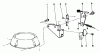 Toro 22685 - Lawnmower, 1990 (0000001-0999999) Pièces détachées BRAKE ASSEMBLY
