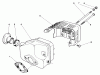 Toro 22685 - Lawnmower, 1990 (0000001-0999999) Ersatzteile MUFFLER ASSEMBLY (MODEL NO. 47PK9-3)