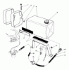 Toro 22700 - Lawnmower, 1991 (1000001-1999999) Ersatzteile GAS TANK ASSEMBLY