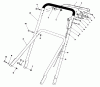 Toro 22700 - Lawnmower, 1991 (1000001-1999999) Ersatzteile HANDLE ASSEMBLY