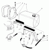 Toro 22700 - Lawnmower, 1992 (2000001-2999999) Ersatzteile GAS TANK ASSEMBLY