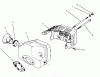 Toro 22700BC - Lawnmower, 1995 (5900001-5999999) Ersatzteile MUFFLER ASSEMBLY (MODEL NO. 47PR4-3)
