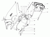 Toro 23004 - 21" Whirlwind Hevi-Duty Lawnmower, 1974 (4000001-4999999) Ersatzteile HANDLE ASSEMBLY S.P. MODELS 23144 & 23123