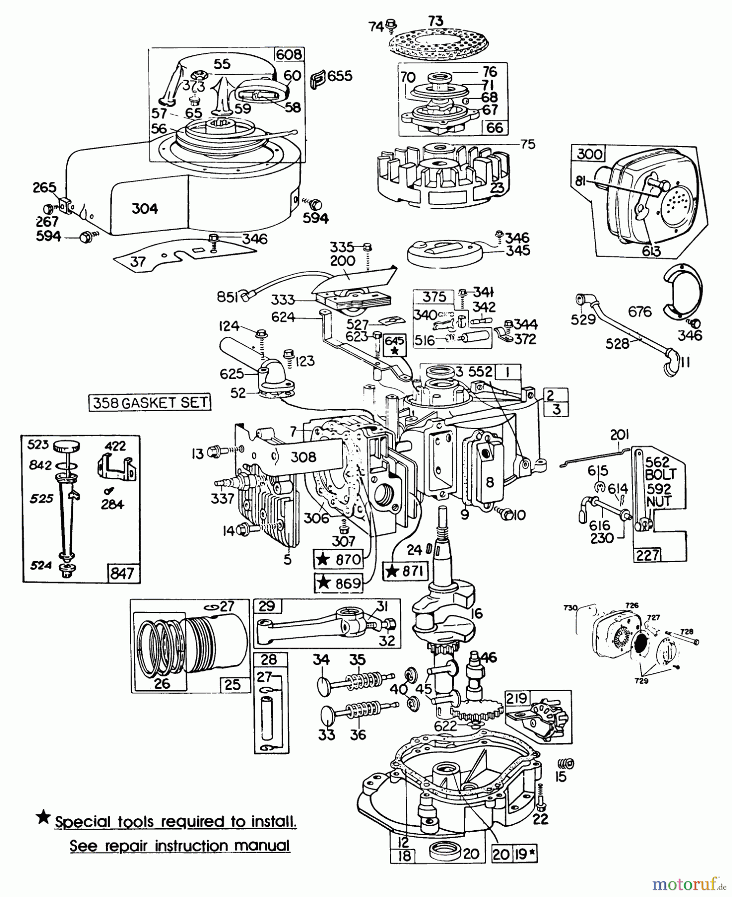  Toro Neu Mowers, Walk-Behind Seite 2 23022 - Toro Lawnmower, 1982 (2000001-2999999) ENGINE BRIGGS & STRATTON MODEL 130902-0543-01 #2